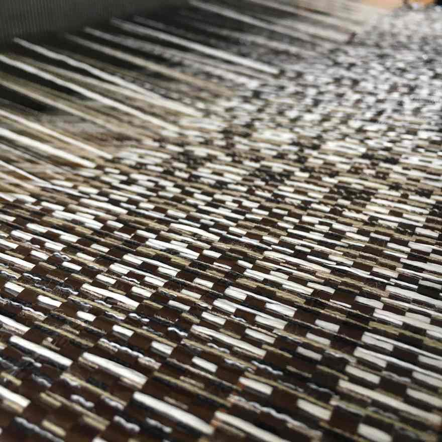 Handwoven repurposed material