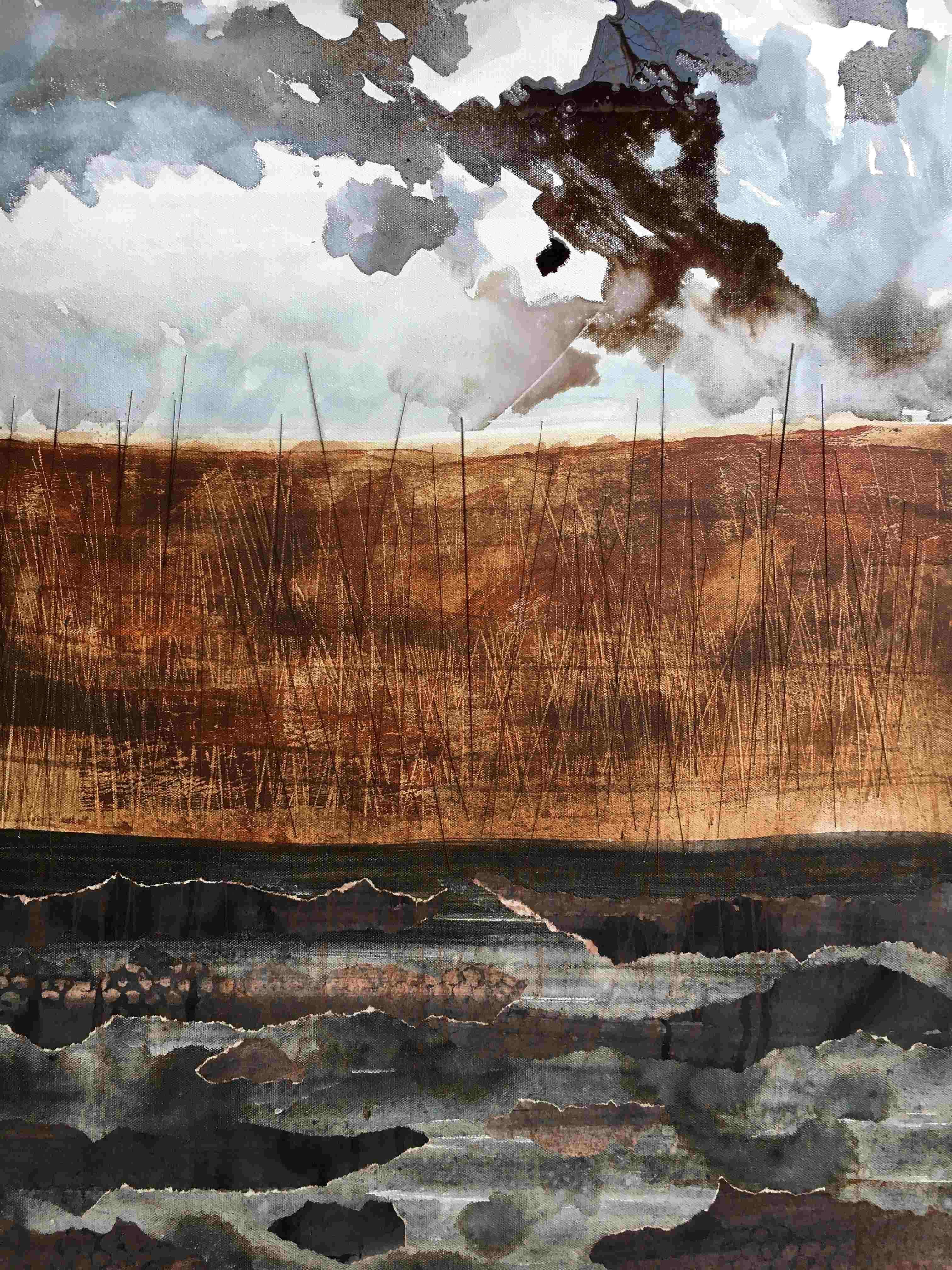 Mixed media on canvas vlietland