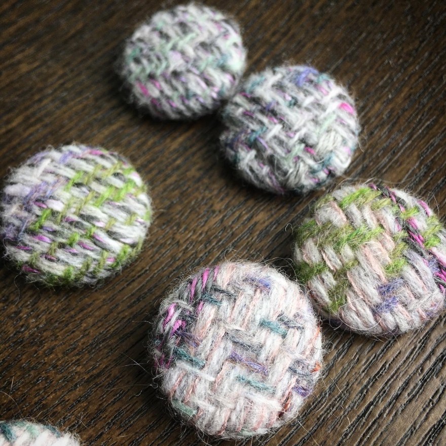 Handwoven buttons