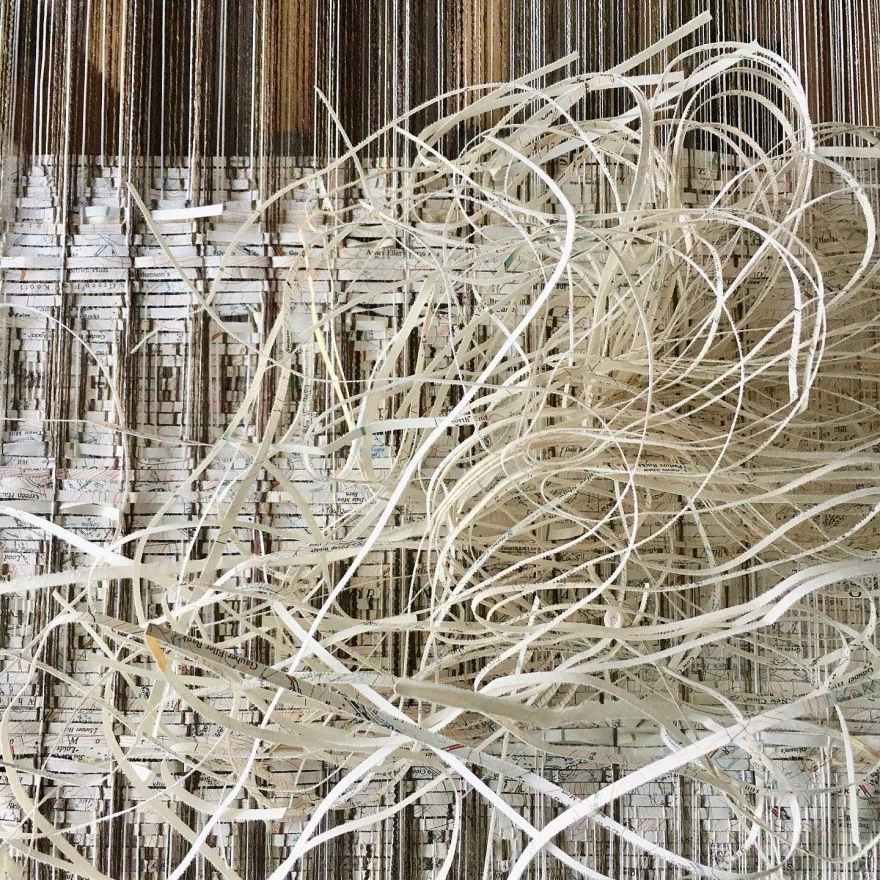 Three peaks woven honeycomb weave