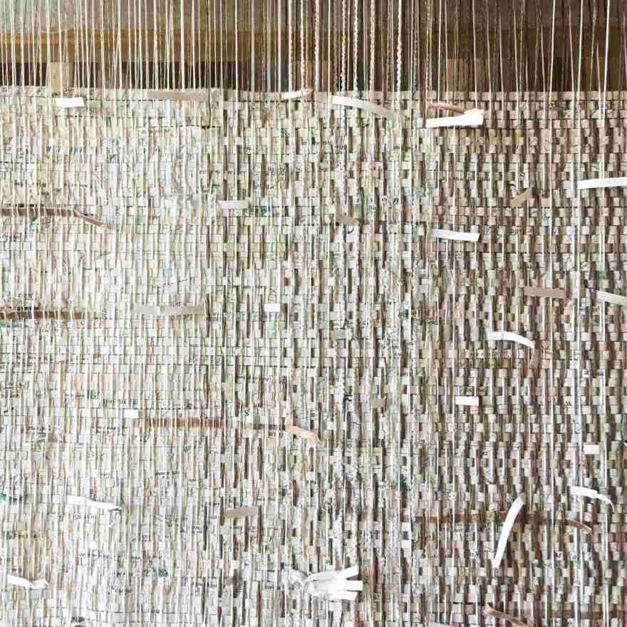 Three peaks woven map