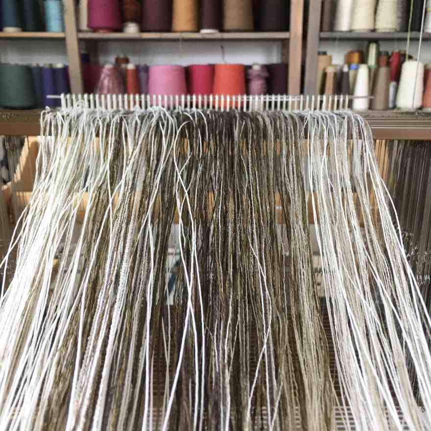 Warp ordered on loom