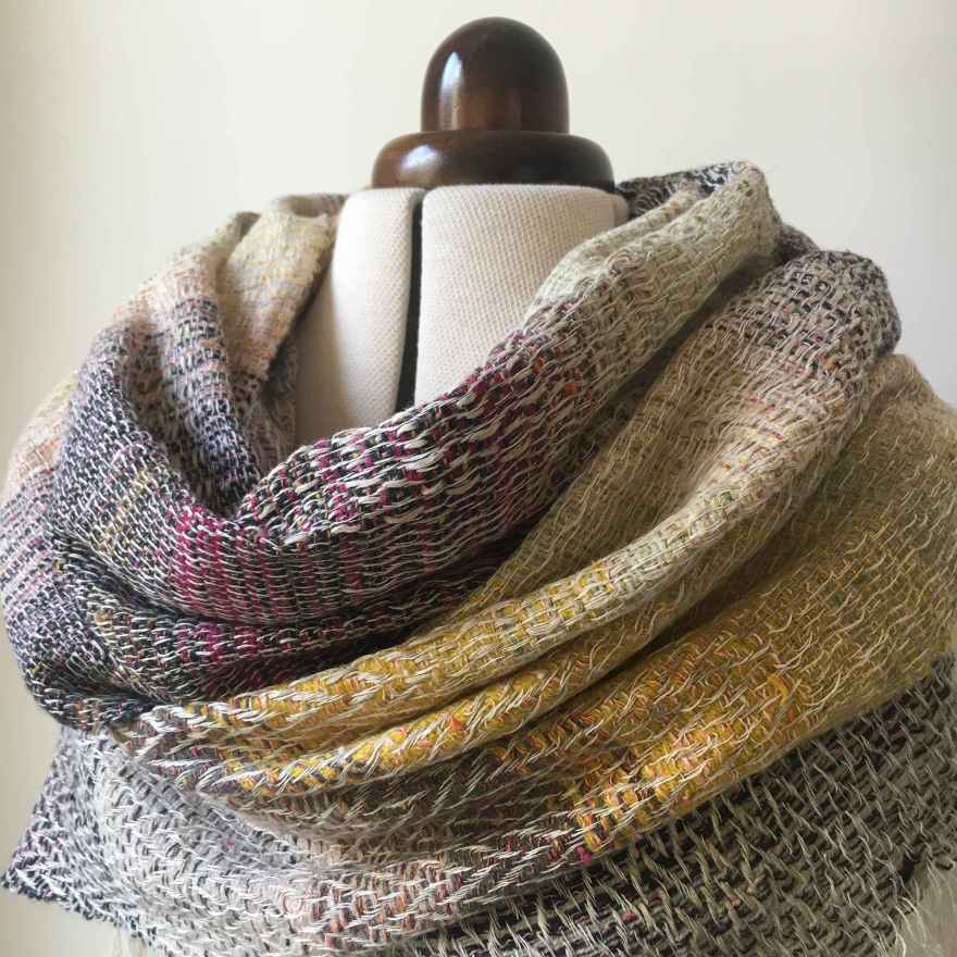 Commissioned scarf detail