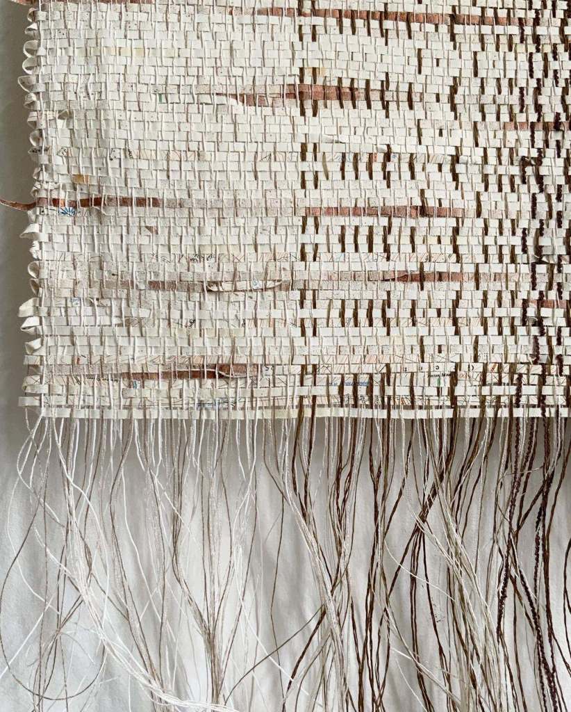 Three Peaks handwoven wall piece