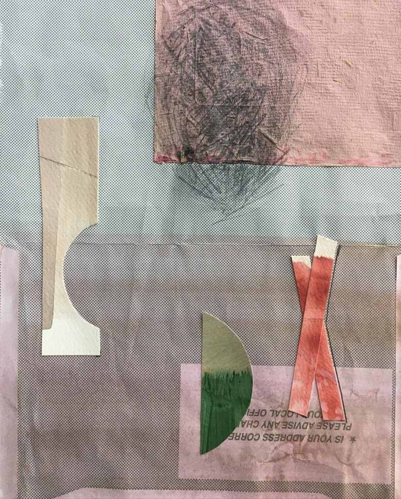 Colour study mixed media and collage