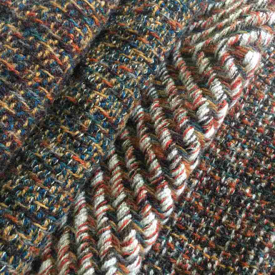 Woven scarf detail