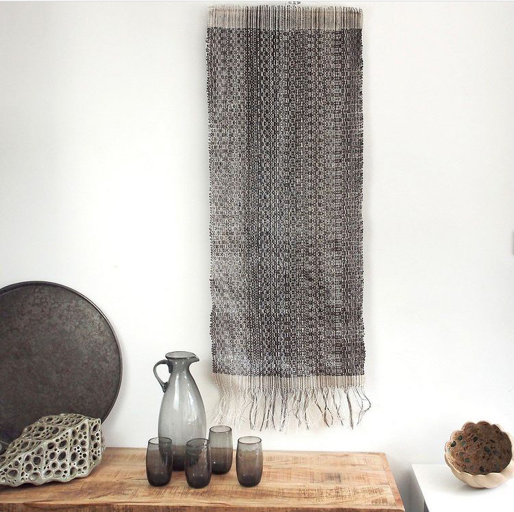 By TEN creations styling with woven wall hanging