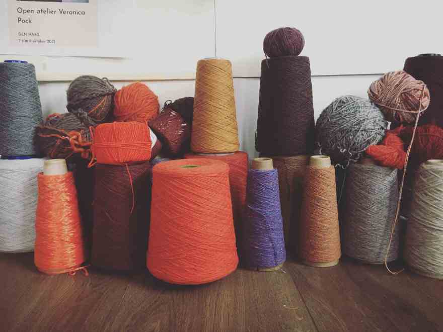 Commissioned scarf yarn and colours selection