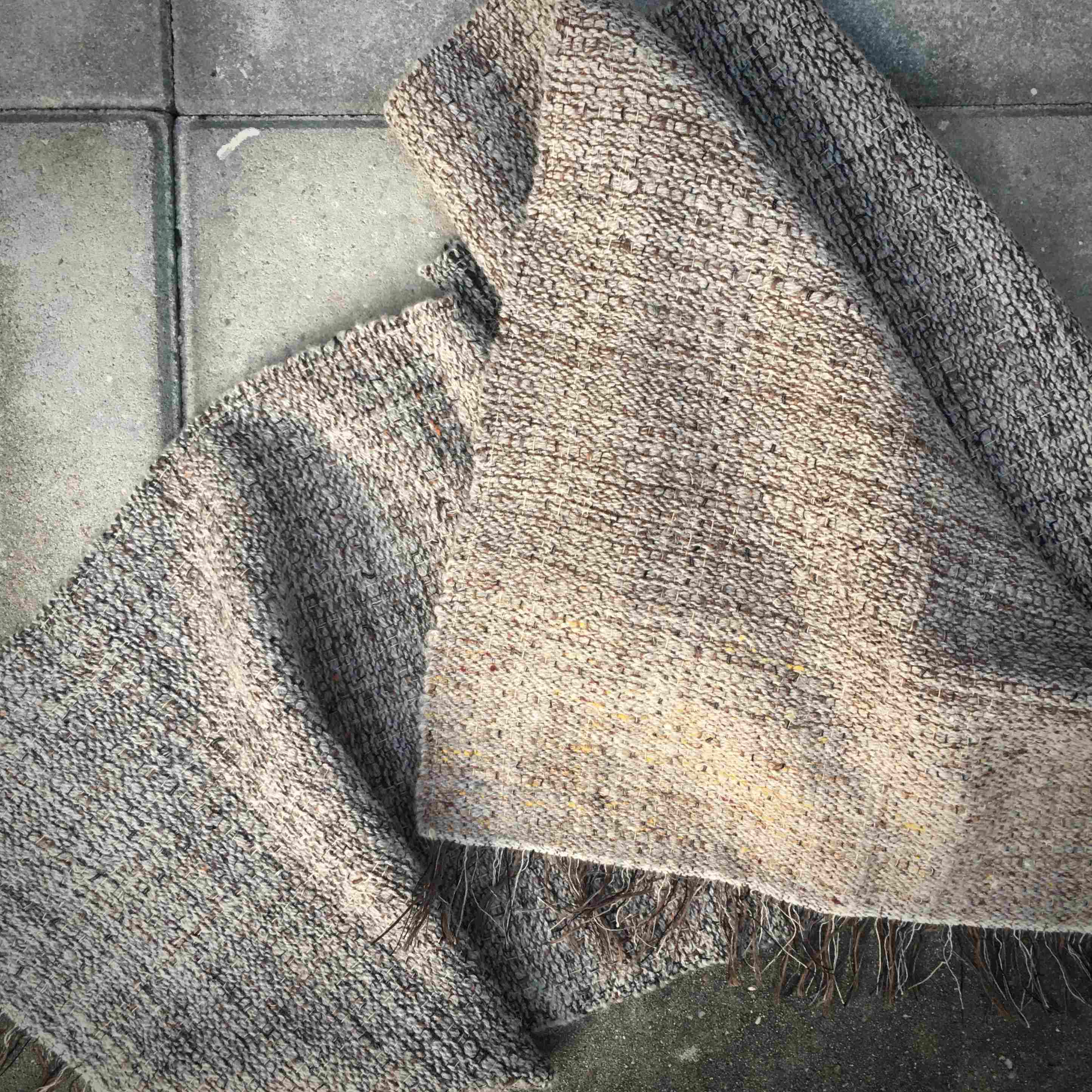 Spring scarf made with British wool detail