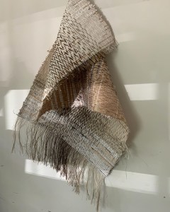 Waste paper weaving full piece