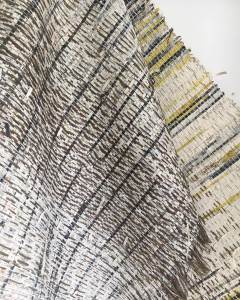 Woven vintage map hanging