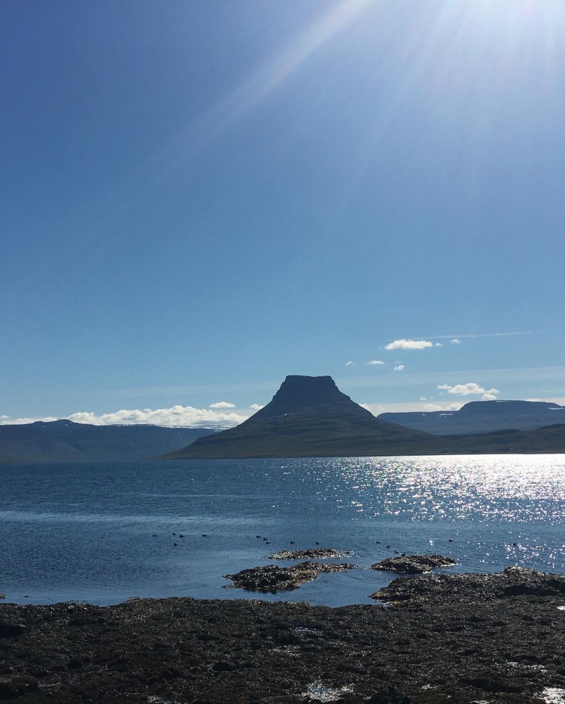 View from Vigur Island, Westfjords, Iceland