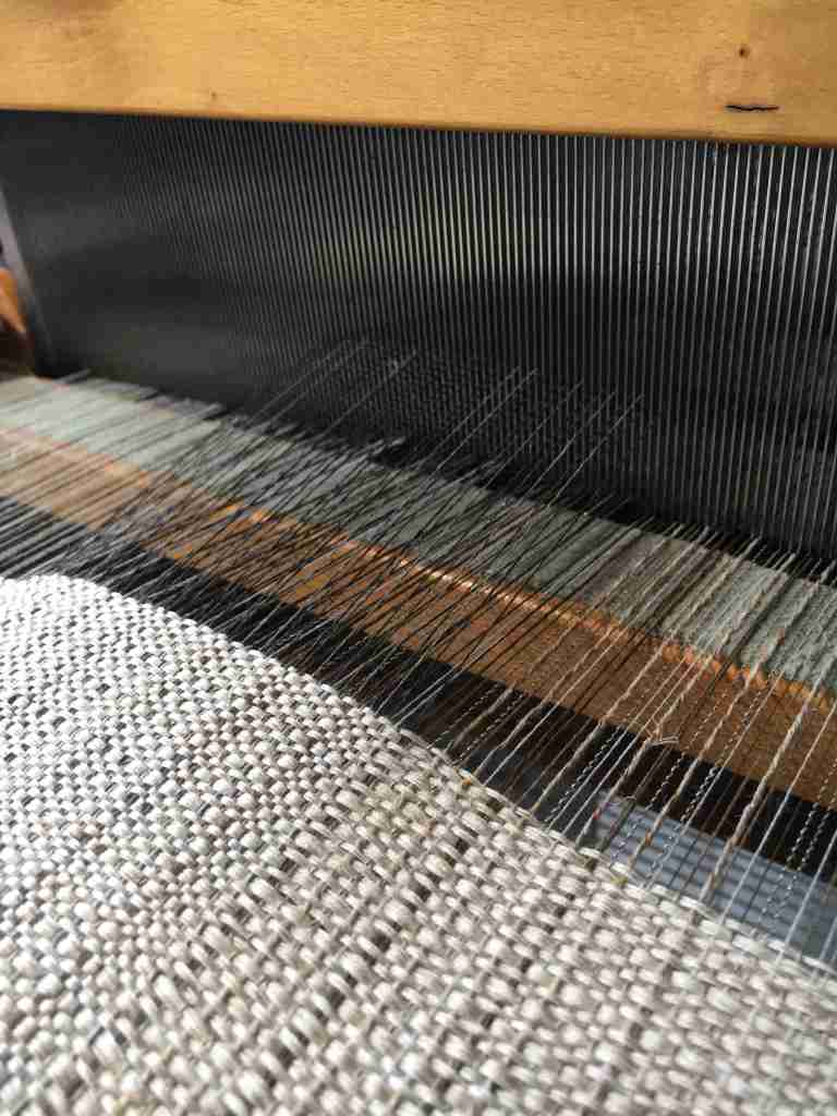 Veronica Pock double warp on the loom front view