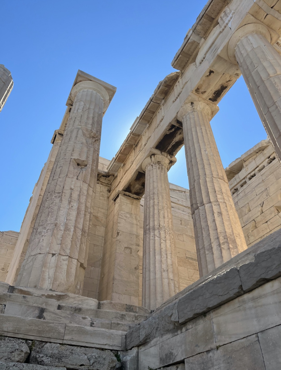 Acropolis and blue skies