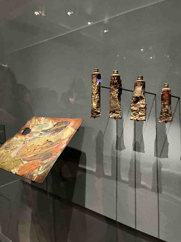 van Gogh's palette and paints
