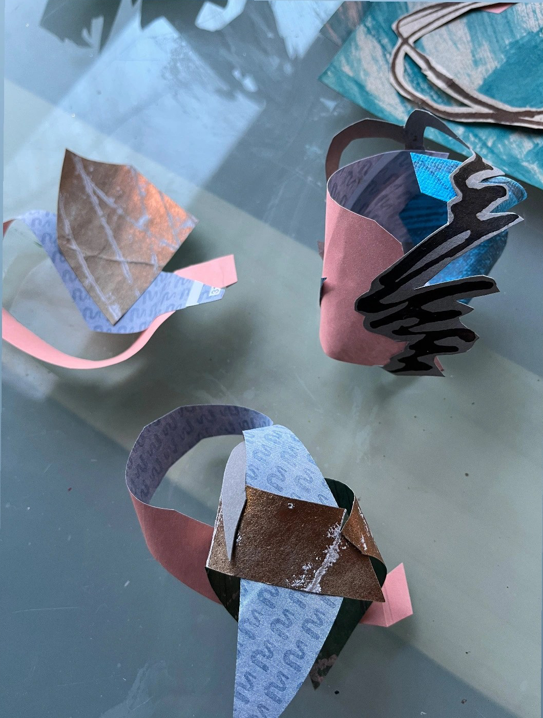 Mixed media work in 3D