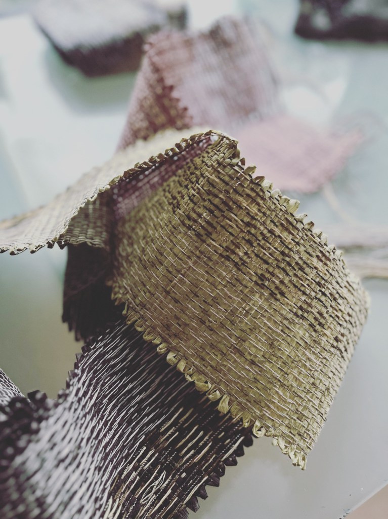 Detail of 3D paper weaving