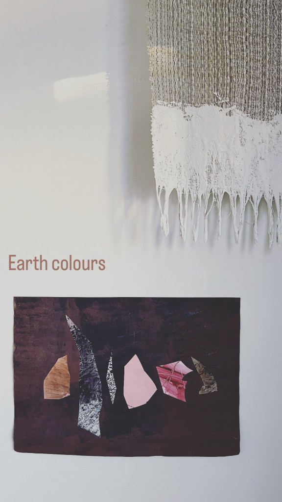 Fine art textile and mixed media on paper