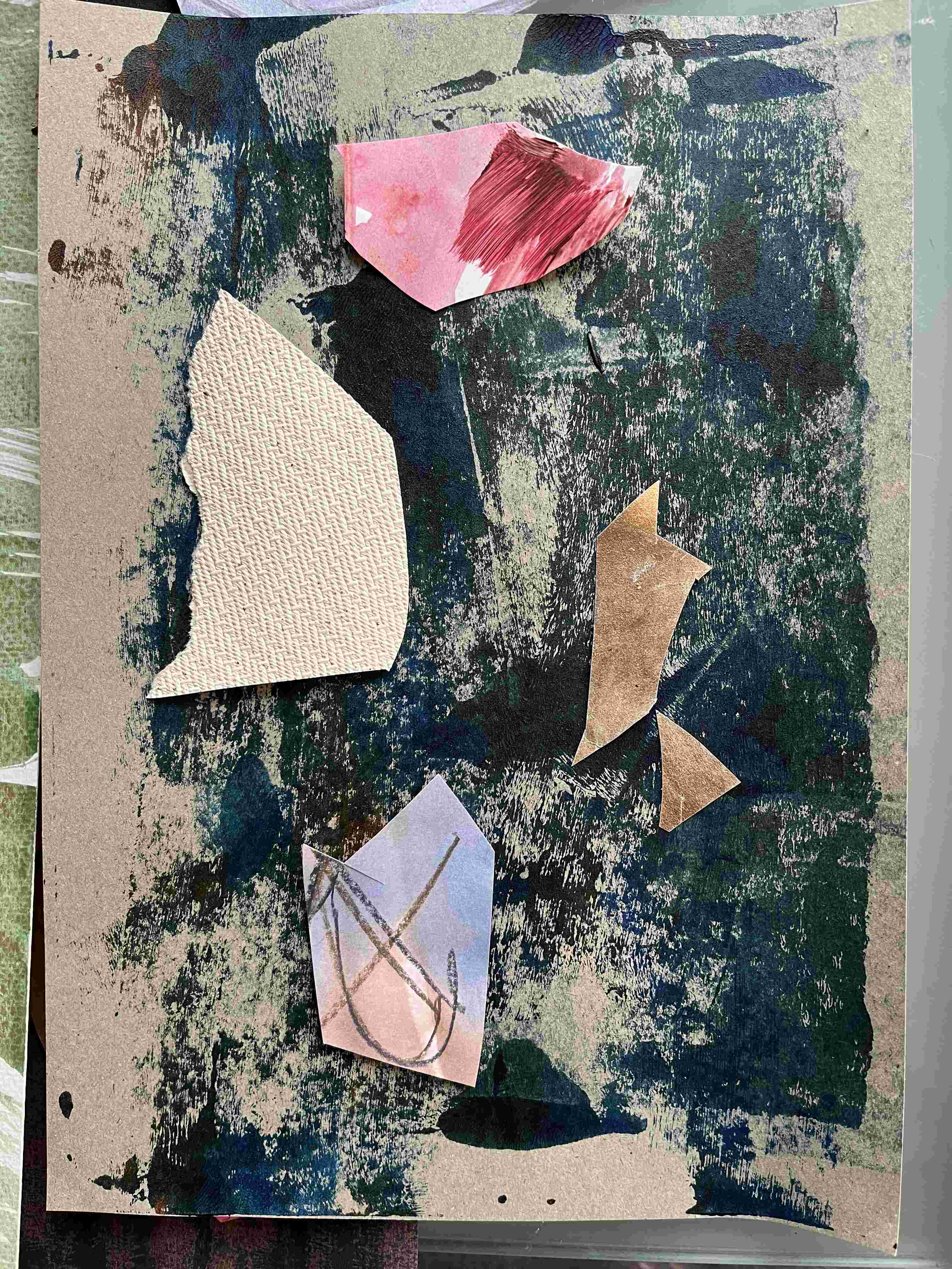 Mixed media in progress