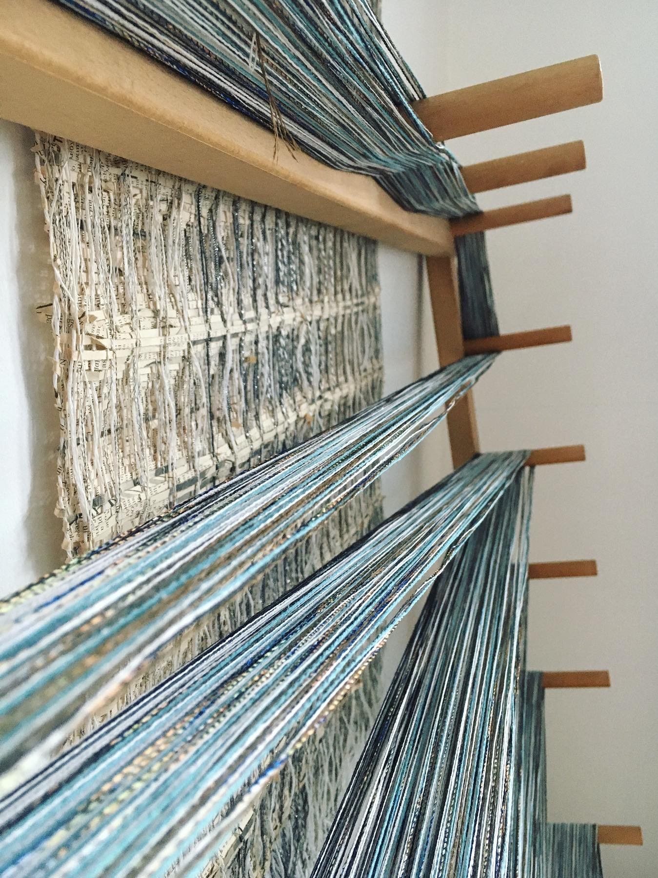 Warping frame with warp