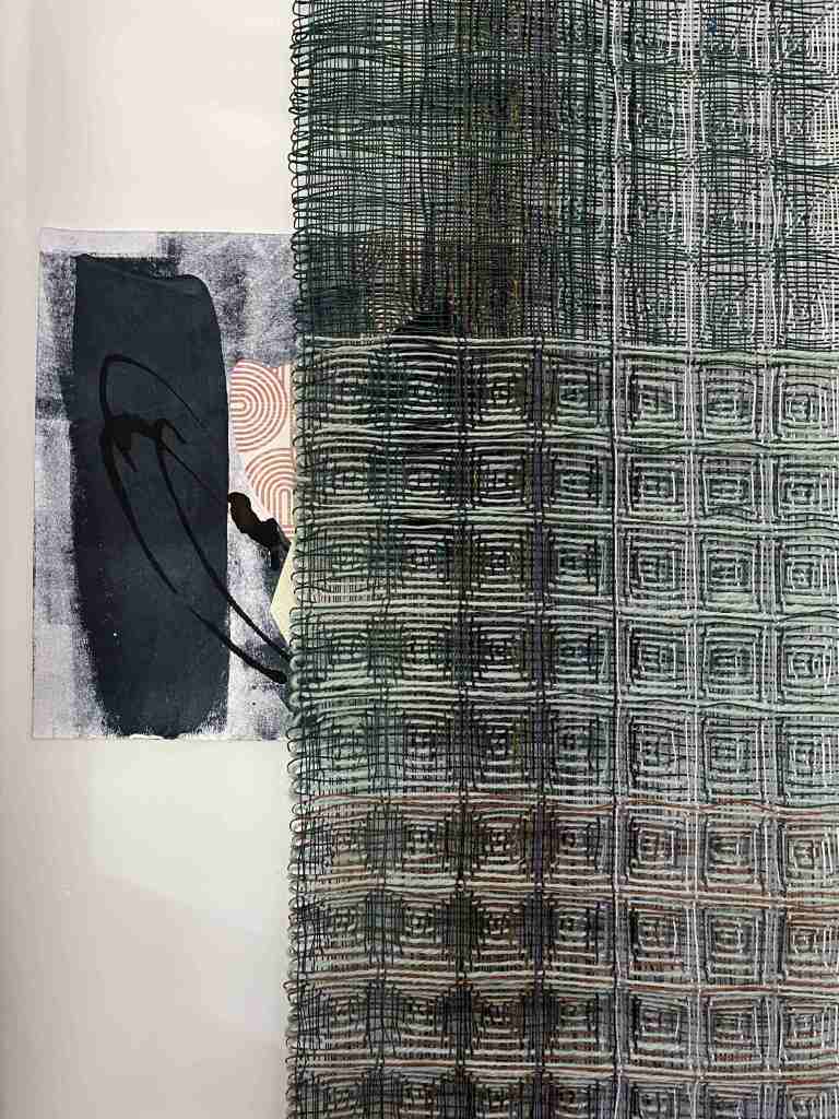 Wall hanging and mixed media collage