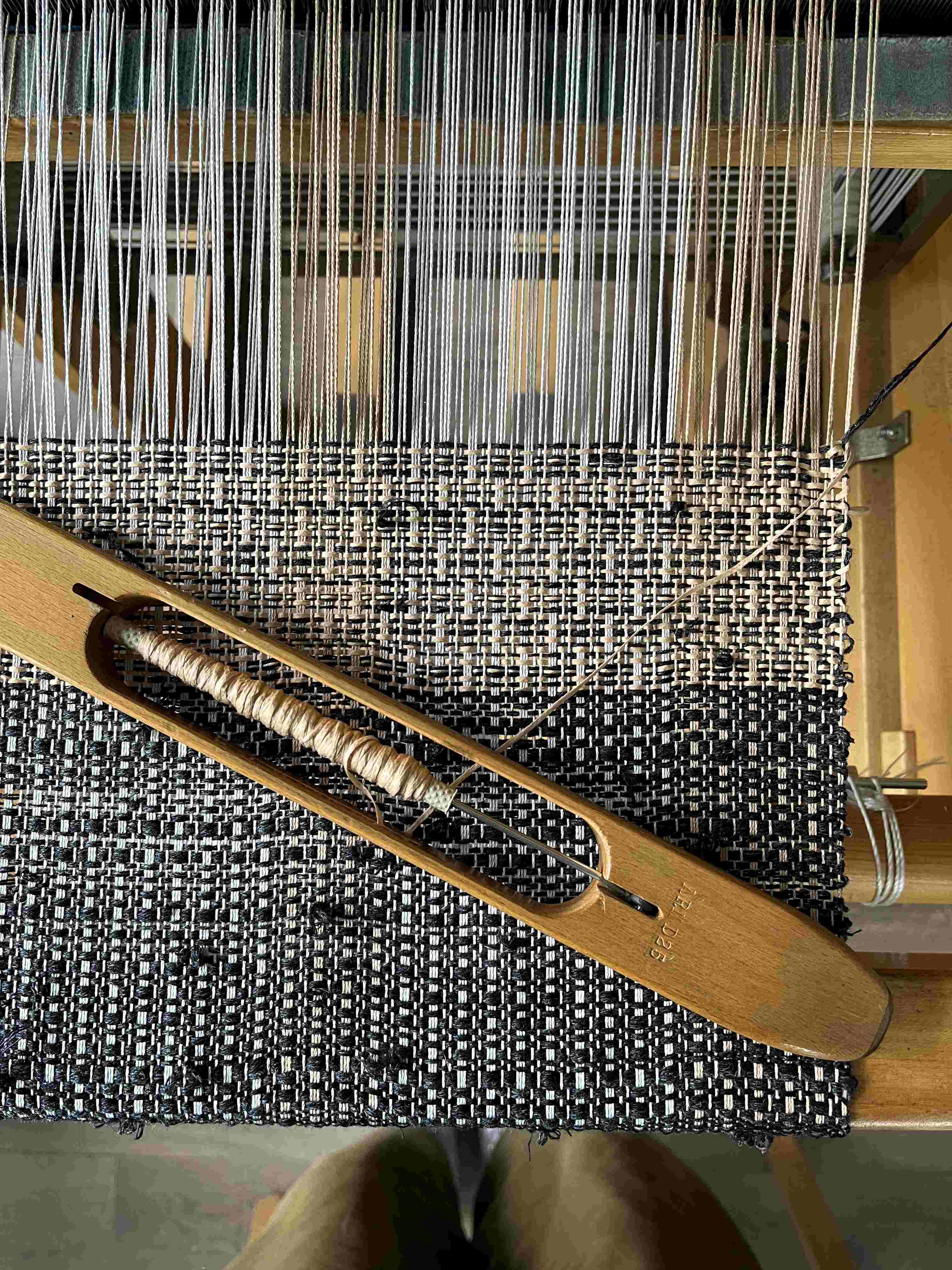 ReMNaNts piece on the loom