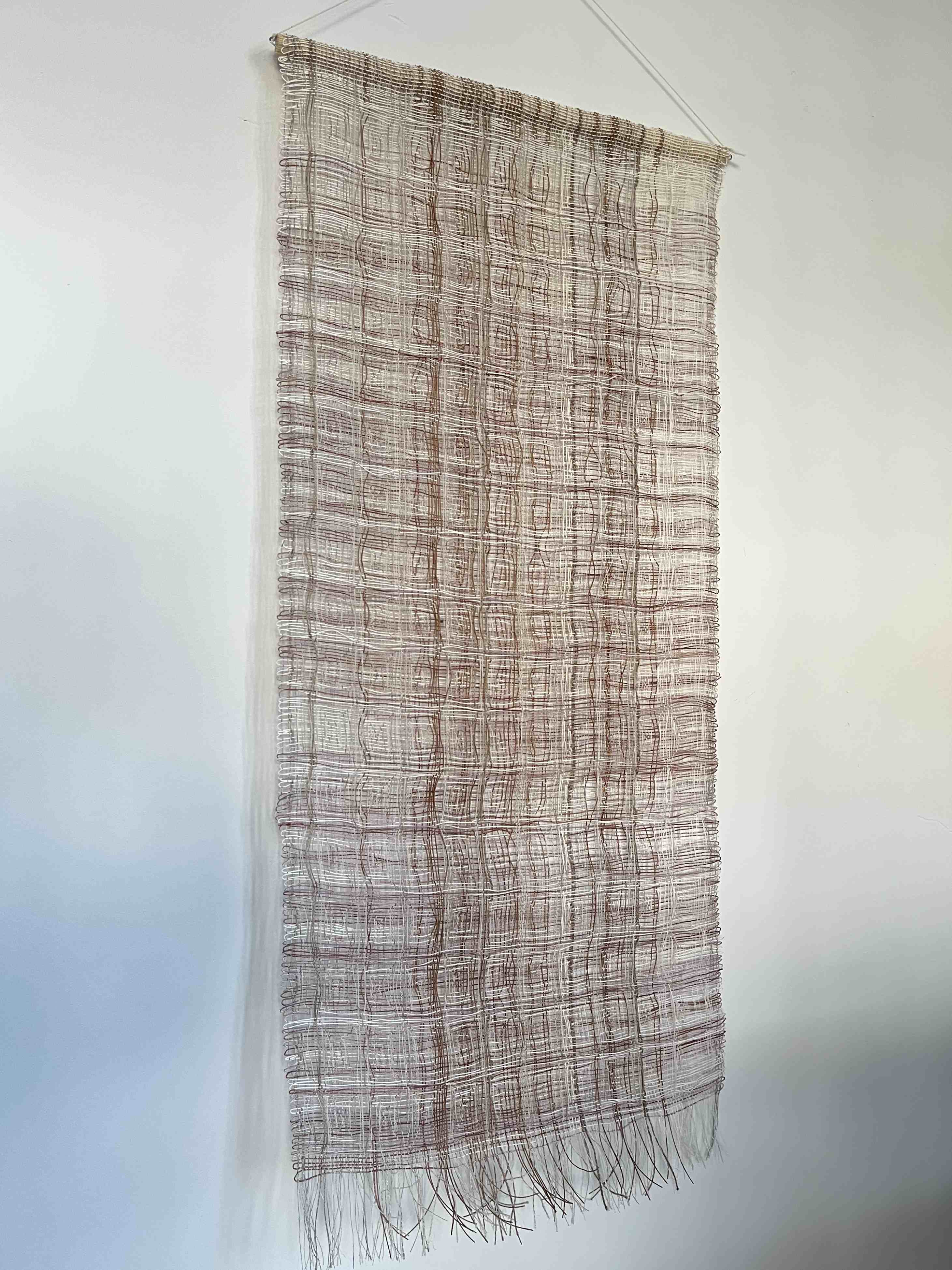 ELEMENTALS wall hanging in waffle weave