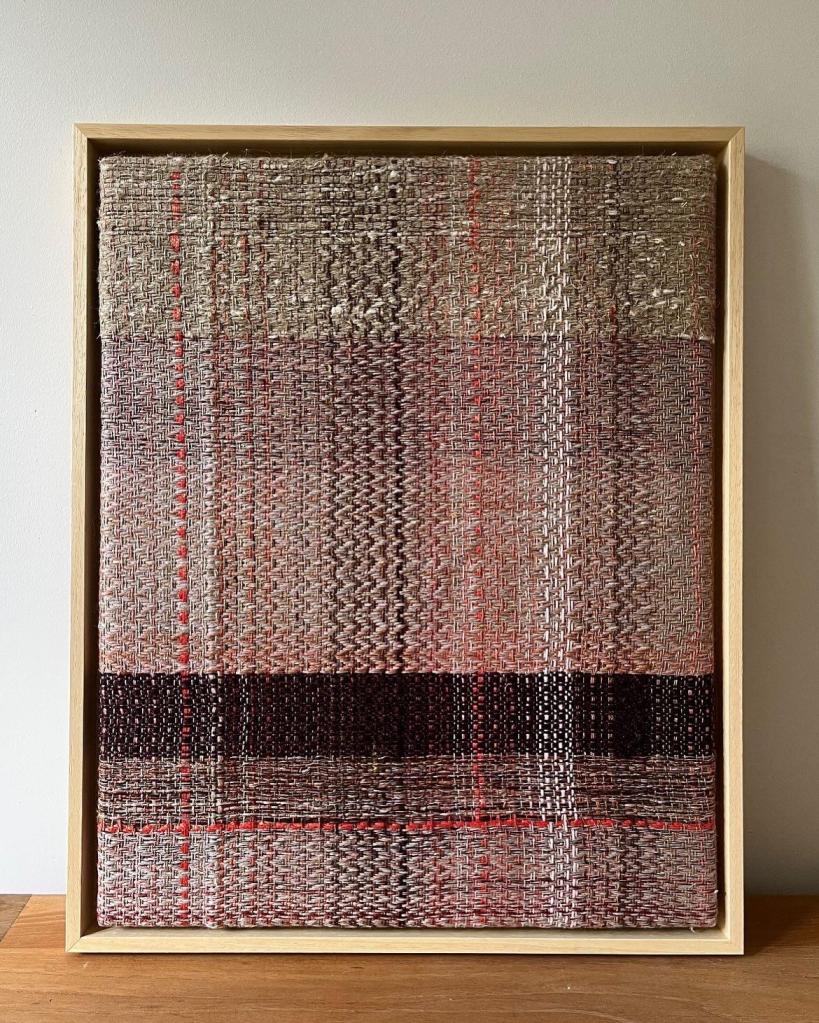 Framed woven art 'untitled'