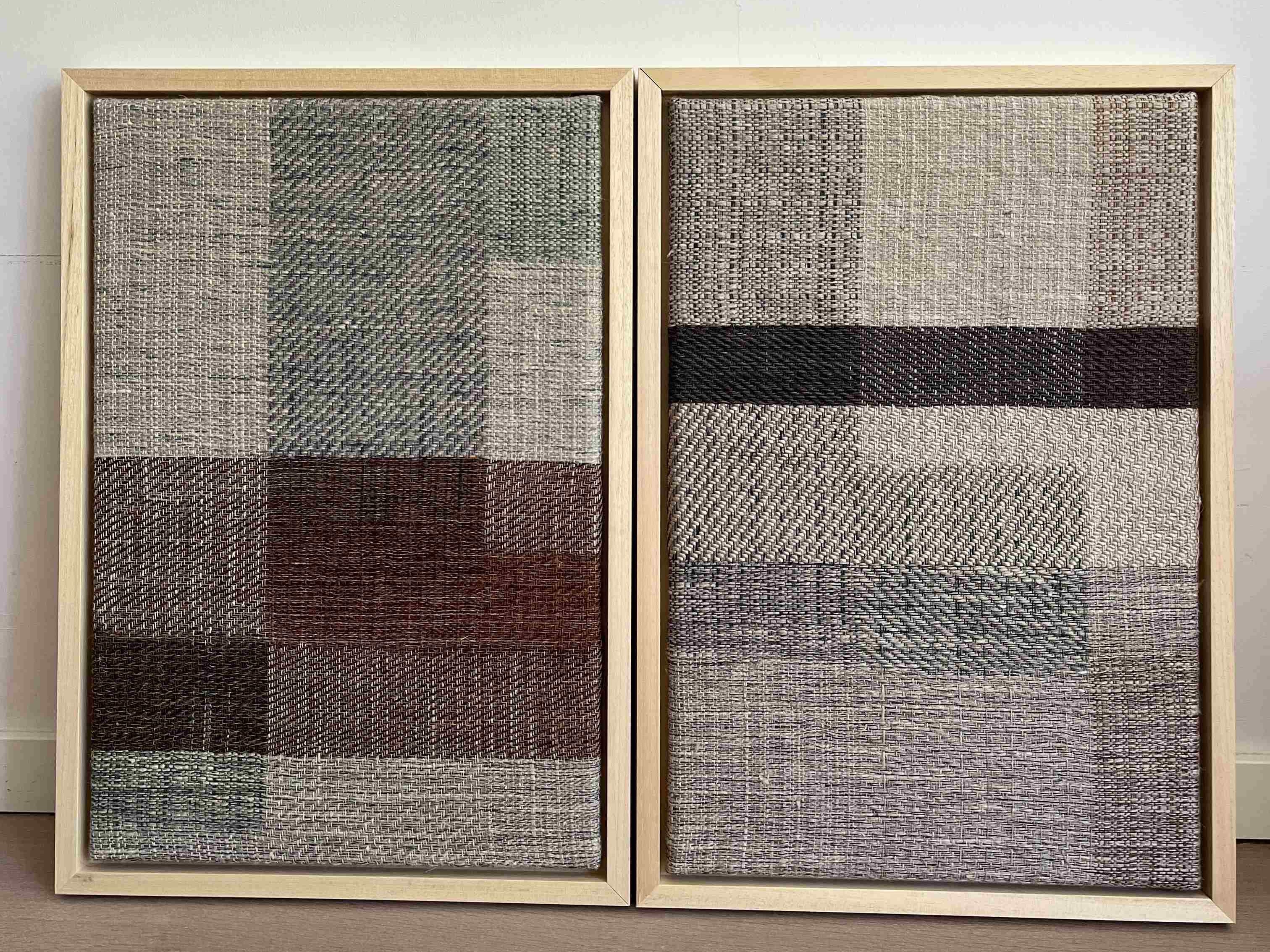 Agate I and II woven art
