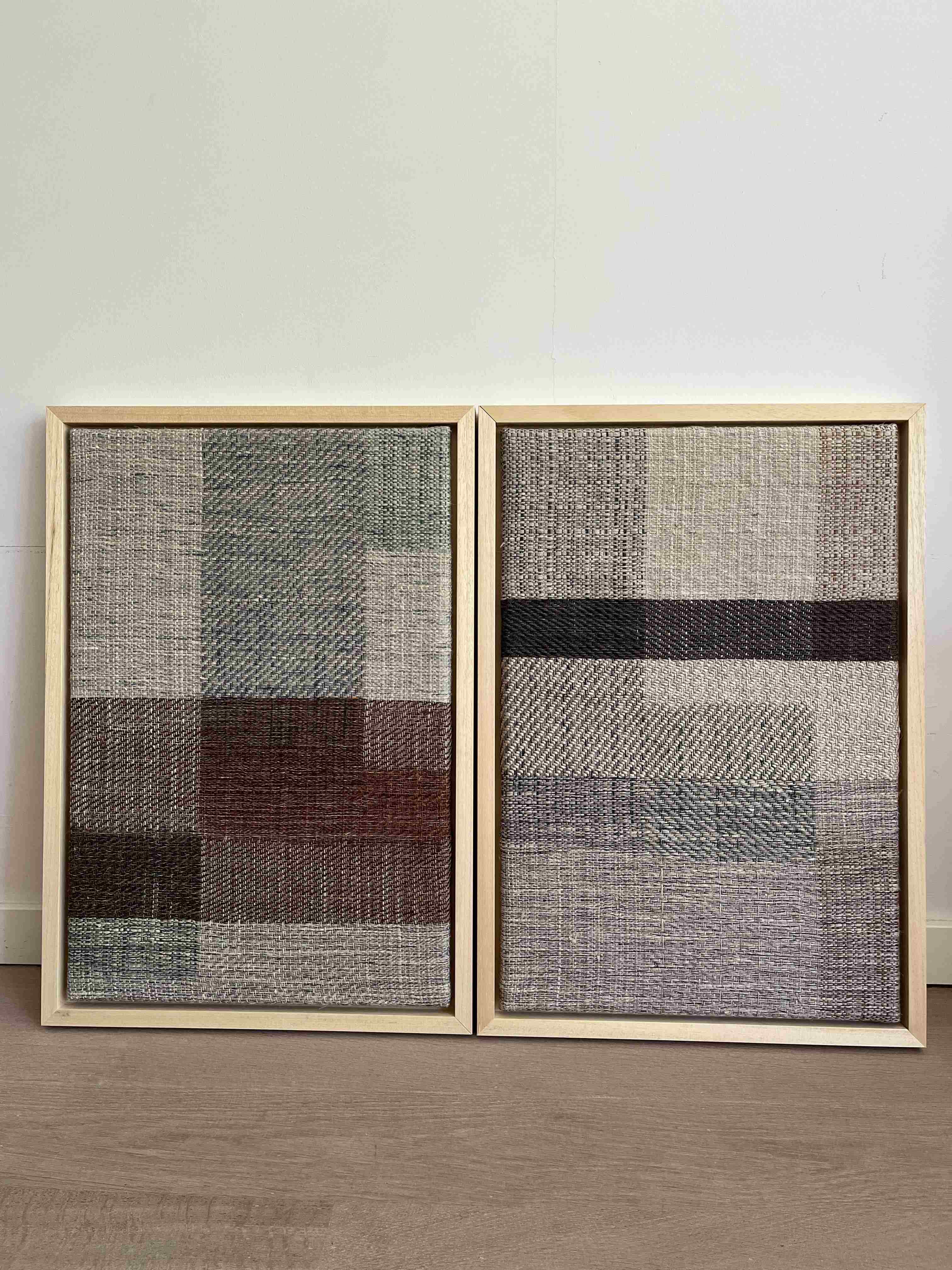 Agate I and II woven art