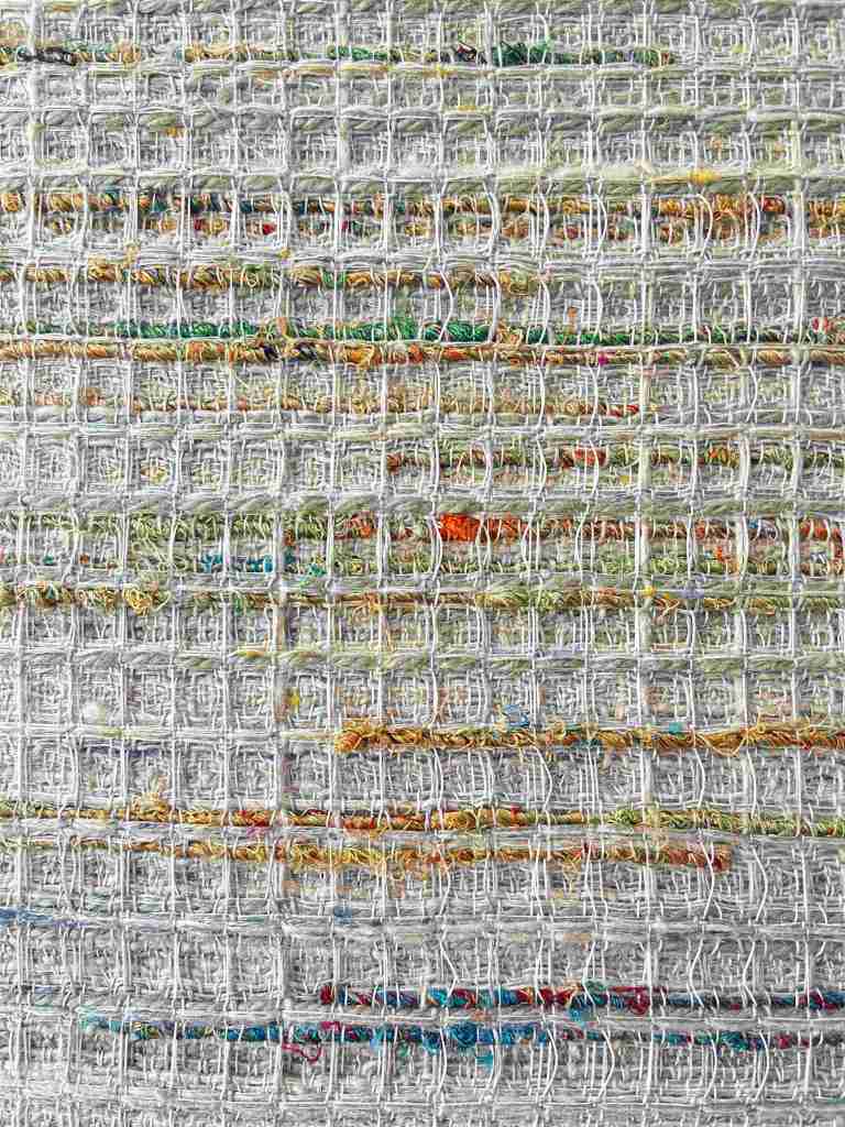 Detail of small woven artwork