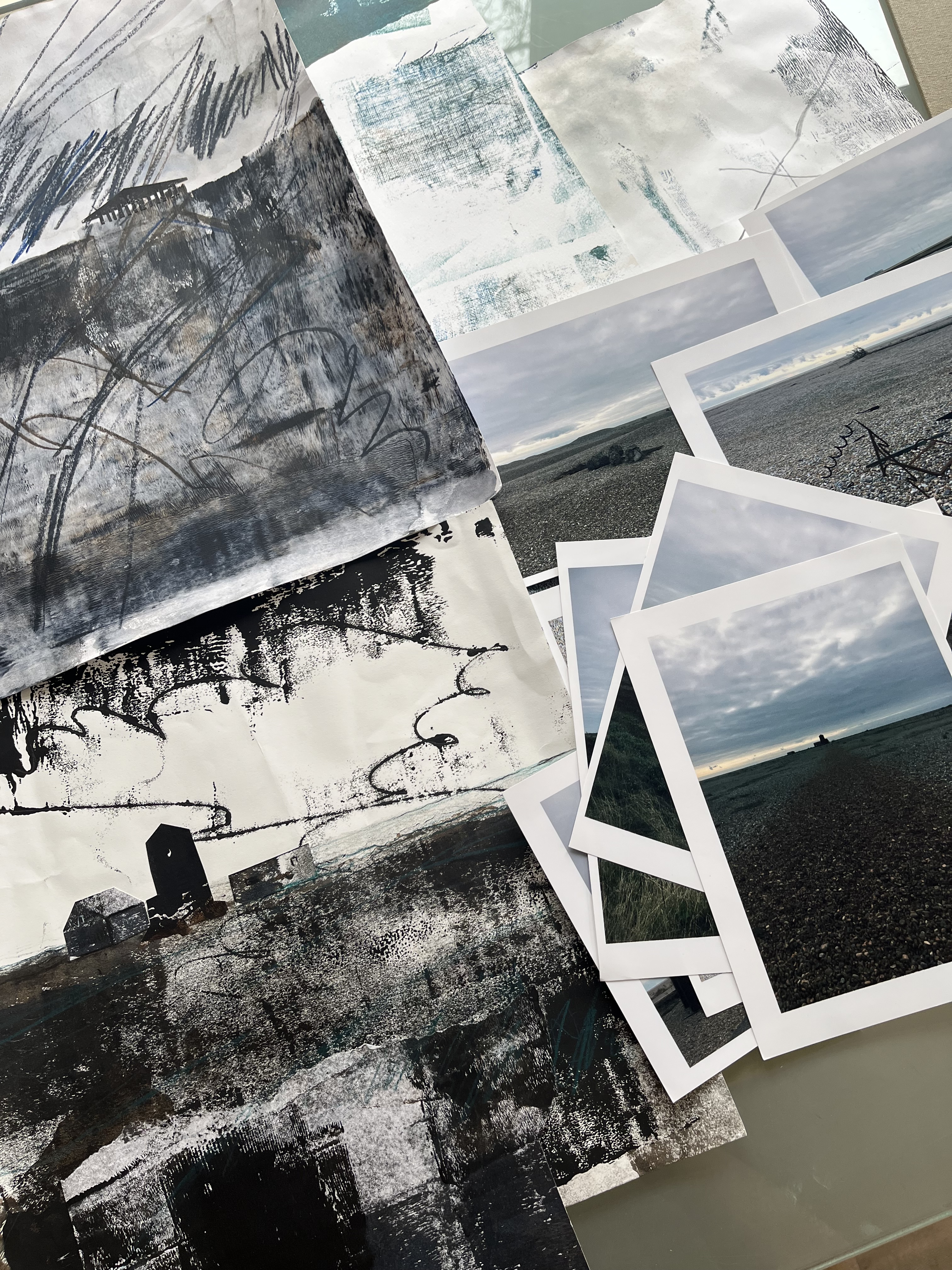 Orford Ness sketches and photographs