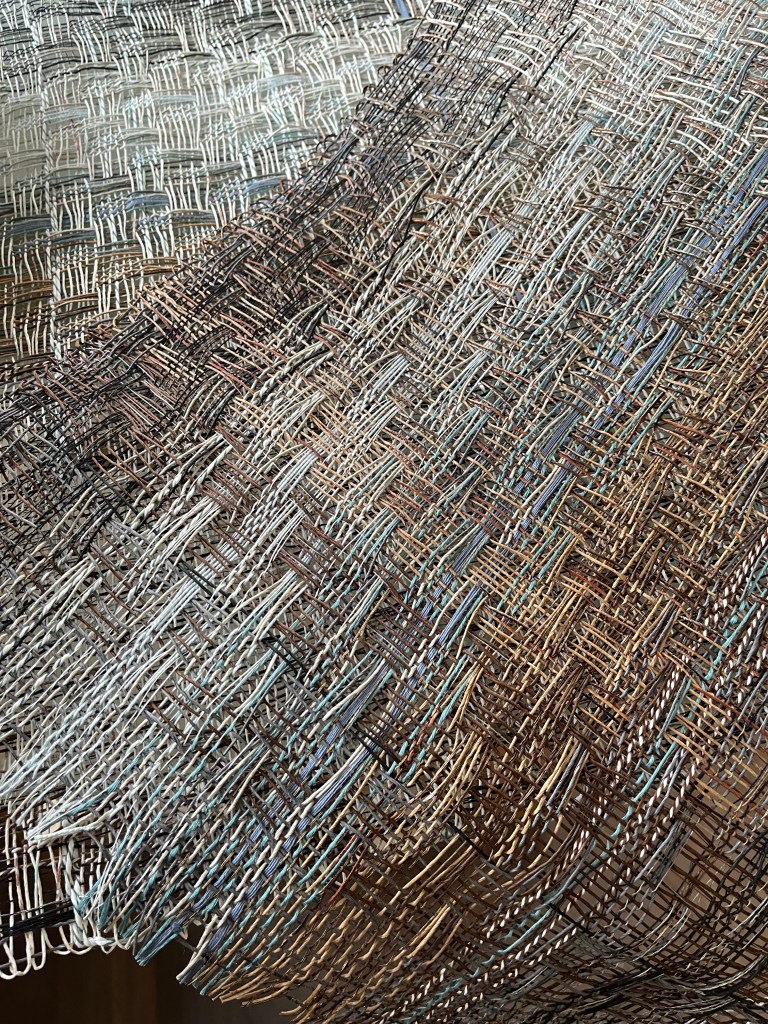 Ness: first woven samples off the loom